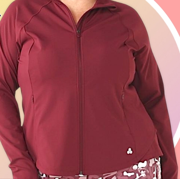 NWT Performance Full Zip Up Jacket w 2 Side Zipper Pockets - Picture 8 of 12